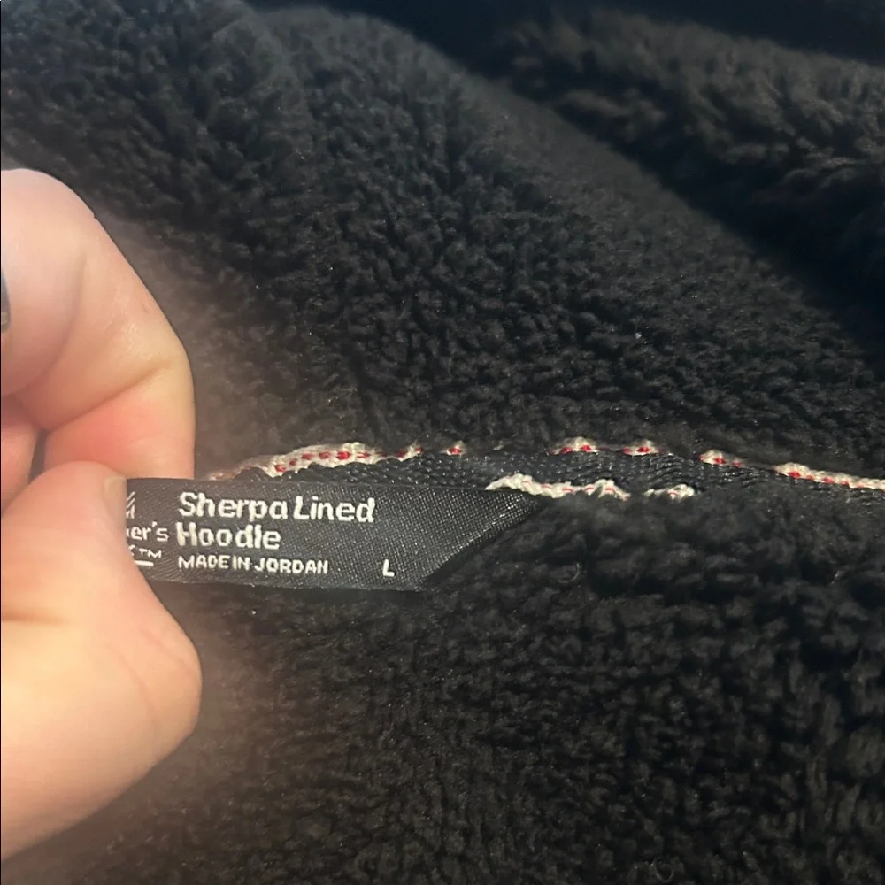 Member's Mark Sherpa Lined Hoodie - Black, men’s size L - Picture 4 of 6